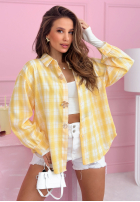 Košile w kratę Colors & Squares žlutá