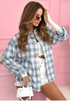 Košile w kratę Colors & Squares blankytná