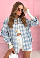 Košile w kratę Colors & Squares blankytná