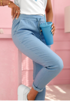 materiálové Kalhoty Archie béžové