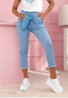 materiálové Kalhoty Archie béžové