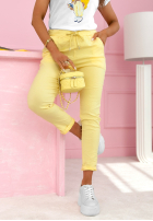 materiálové Kalhoty Archie béžové