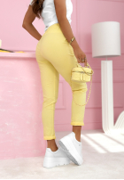 materiálové Kalhoty Archie béžové