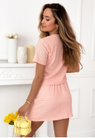 Tweedowy Souprava Halenka i Sukně mini Anastasia žlutá