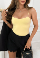 Top na ramiączkach Adelle Černé