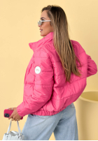 Prošívaná Bunda ze stójką Soft Morning růžová