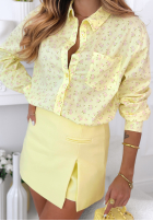 Bawełniana Košile w kwiaty Marbella žlutá