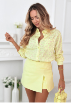 Bawełniana Košile w kwiaty Marbella žlutá