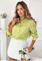 Bawełniana Košile w kwiaty Marbella žlutá