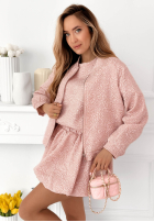 Krátká kreszowana Bunda bomberka Layla žlutá