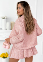 Krátká kreszowana Bunda bomberka Layla žlutá