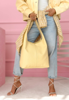 Skórzana Kabelka Justice žlutá