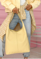 Skórzana Kabelka Justice žlutá