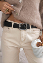 Kalhoty džínové  z paskiem Jazzy béžové