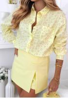 Bawełniana Košile w kwiaty Marbella žlutá