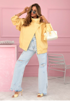 Skórzana Bunda bomberka Messy žlutá