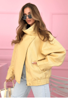 Skórzana Bunda bomberka Messy žlutá