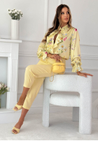 materiálové Kalhoty Laura černé