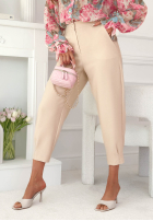 materiálové Kalhoty Laura černé