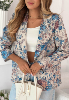 Żakardowa Sako w kwiaty Catarina růžová