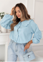 Košile z ozdobnym kołnierzem Martha žlutá