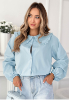 Košile z ozdobnym kołnierzem Martha žlutá