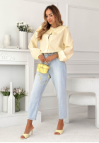 Košile z ozdobnym kołnierzem Martha žlutá