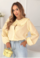 Košile z ozdobnym kołnierzem Martha žlutá