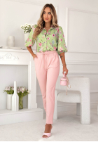 materiálové Kalhoty Do You Remember blankytné