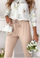 materiálové Kalhoty Do You Remember blankytné