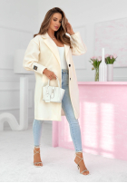 Dlouhý Kabát Janette ecru