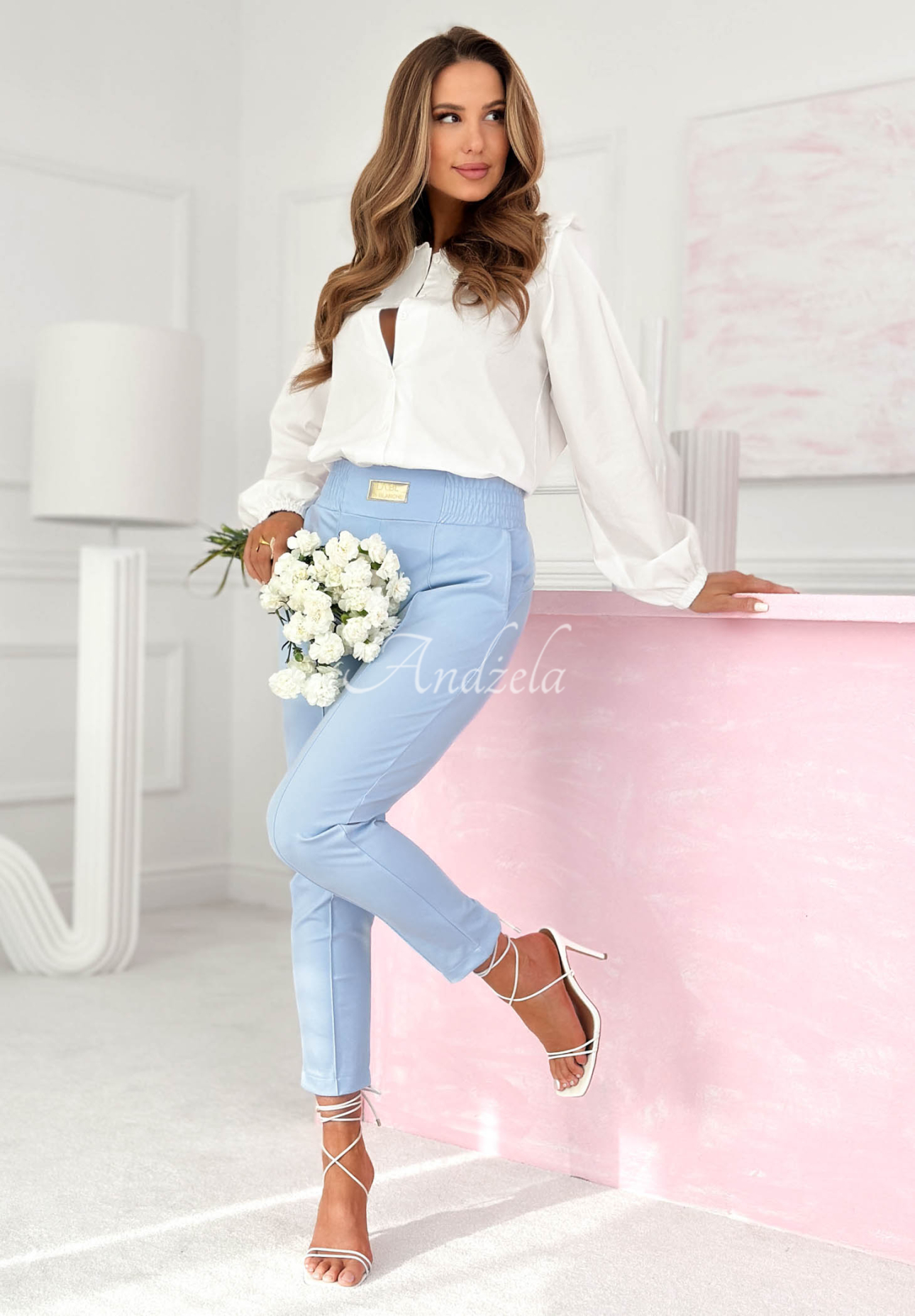 Viskózová košile s ozdobným límcem Martha ecru