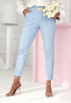 materiálové Kalhoty Pretty On Point červené