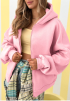 Mikina s kapucí oversize Don't Tell žlutá