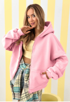 Mikina s kapucí oversize Don't Tell žlutá