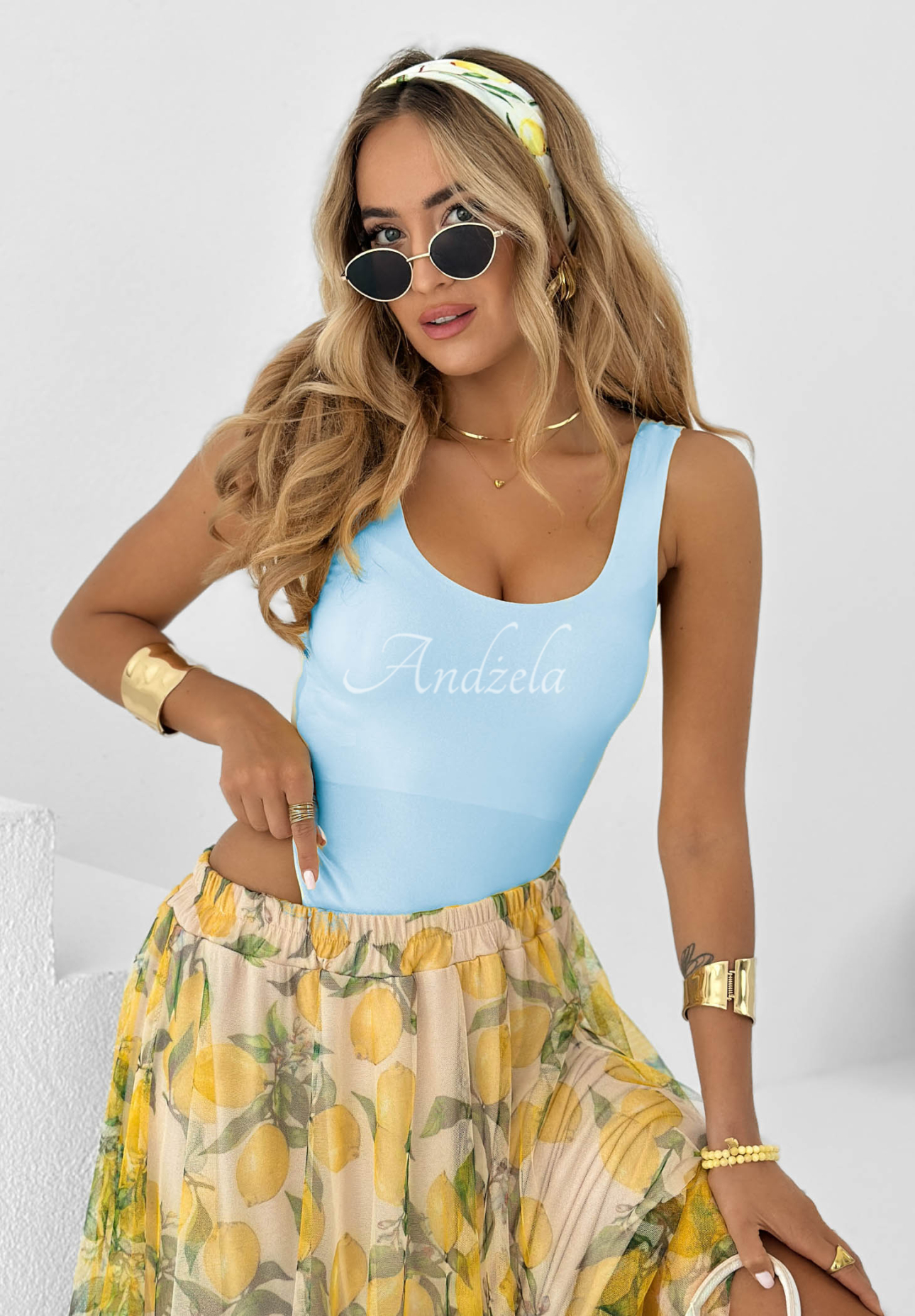 Body na ramínka Hold My Heart blankytné