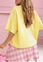 Tričko z napisem Brooklyn Mood žlutá