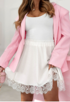 Krótkie spodenki z koronką Sweet & Sour žluté