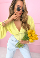 Gorsetowa Halenka z marszczeniami Another Look Bílá