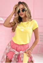 Tričko z napisem Sempre Ti pudrová růžová