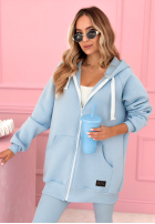 Rozpinana Mikina s kapucí Siempre blankytná  II