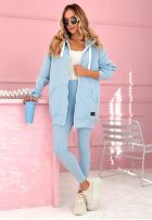 Rozpinana Mikina s kapucí Siempre blankytná  II