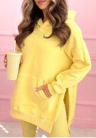 Mikina z kieszenią i kapturem Siempre růžová