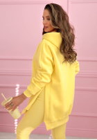 Mikina z kieszenią i kapturem Siempre růžová