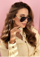 Brýle przeciwsłoneczne City Shades zlato-hnědé