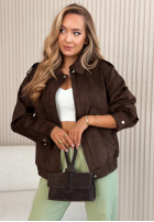 Krátká Bunda bomberka Coldest Winds čokoládová