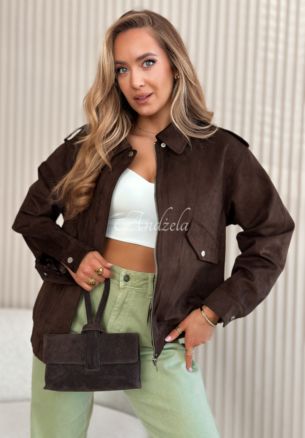 Semišový křivák Coldest Winds čokoládová