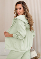 Prążkowana Kalhoty Marcy mentolové