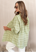 Košile w kratę Nadia béžová