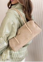 Zamszowa Kabelka Sofia světle béžový